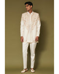 Ivory Dori Embroidered Bandhgala Set By KYNAH, Luxury Indian Fashion & Bridal Wear