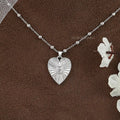 Diamond Fluted Heart shape Pendant