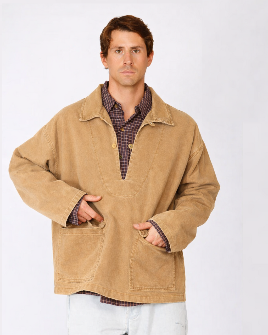Chaqueta Denim Camel