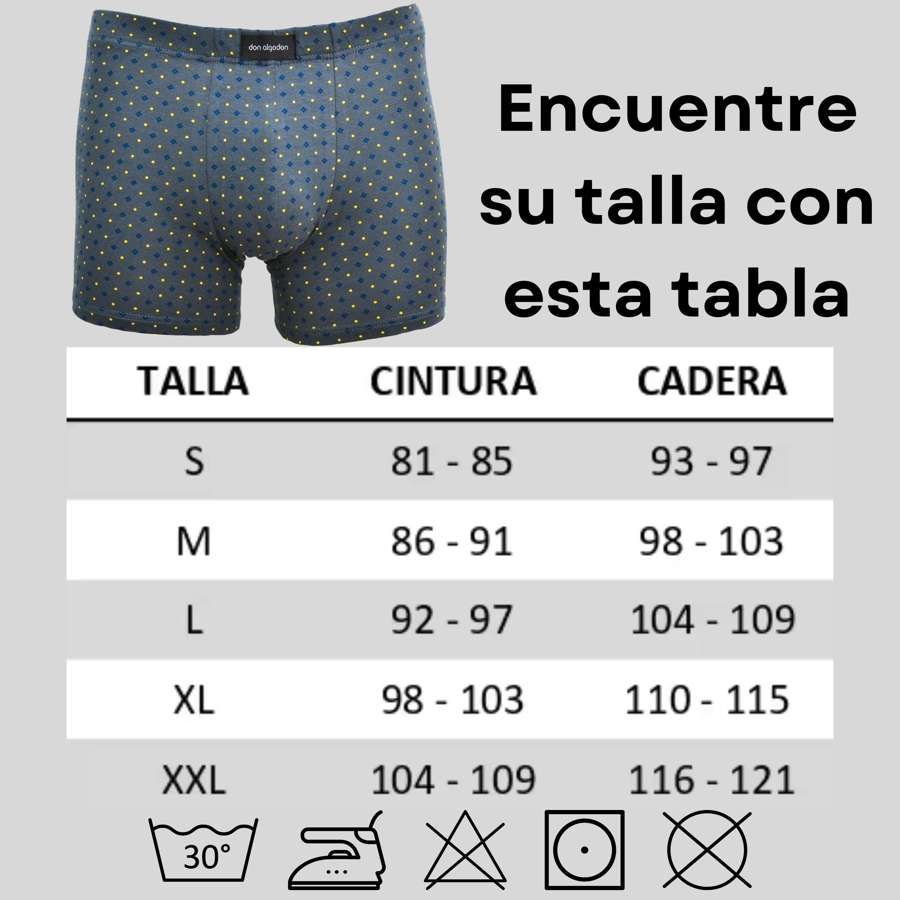 Don Algodon Premium | Pack 3 Boxers Hombre | Suaves y Transpirables | Negro, Marino, Verde