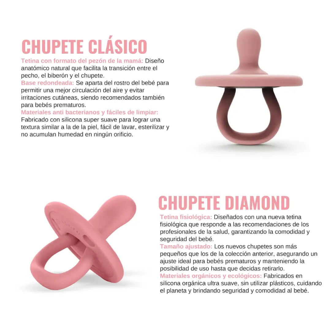 NUEVO Kit Chupete CLÁSICO + Chupete DIAMOND Nenina & Co