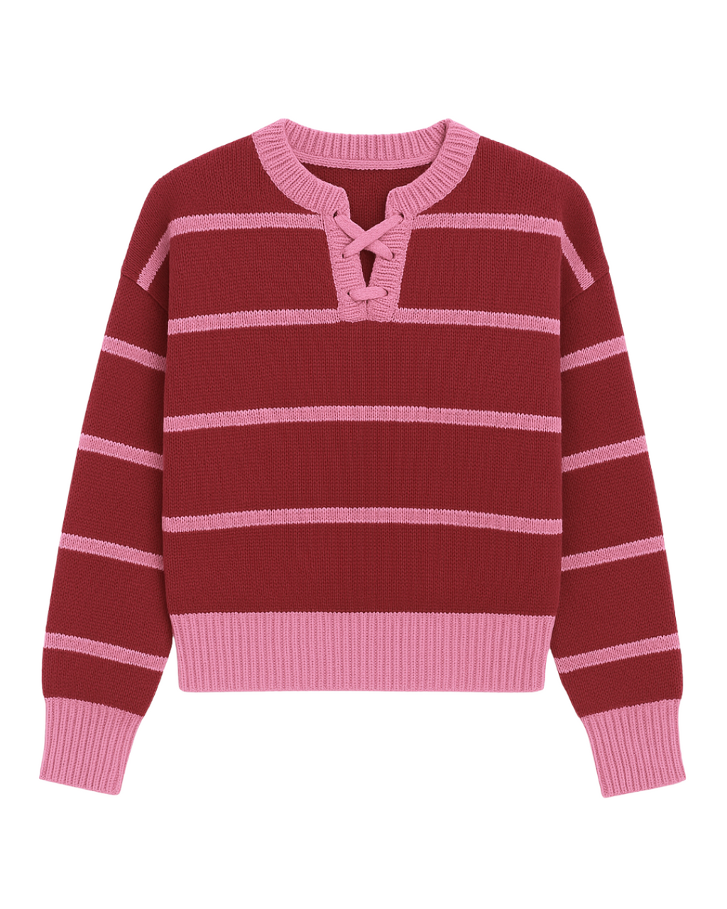jersey herencia tejida burdeos ▢