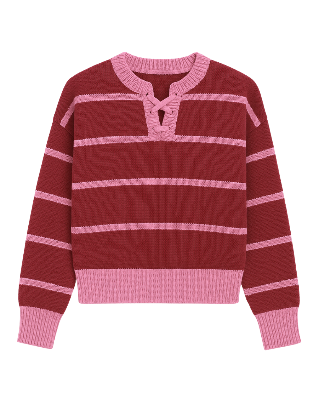 jersey herencia tejida burdeos ▢