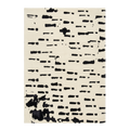 Distressed Charcoal Dash Hand Tufted Rug