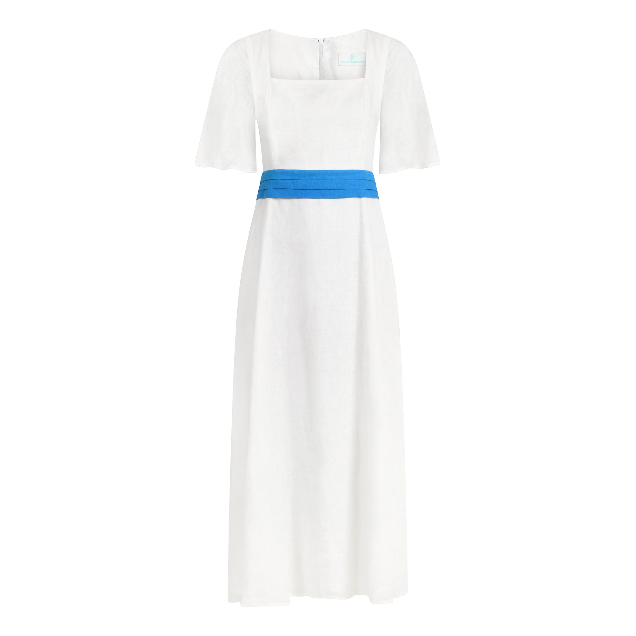 Divine Water Linen Maxi Dress