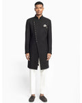 Asymmetrical Multi Button Achkan Set By KYNAH, Luxury Indian Fashion & Bridal Wear