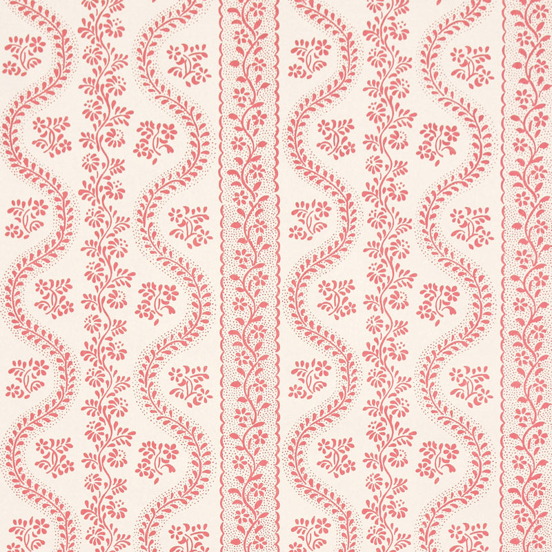 Dolly Wallpaper Pink By Sister Parish Design