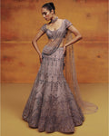 Améthyste Corset & Skirt Set By KYNAH, Luxury Indian Fashion & Bridal Wear