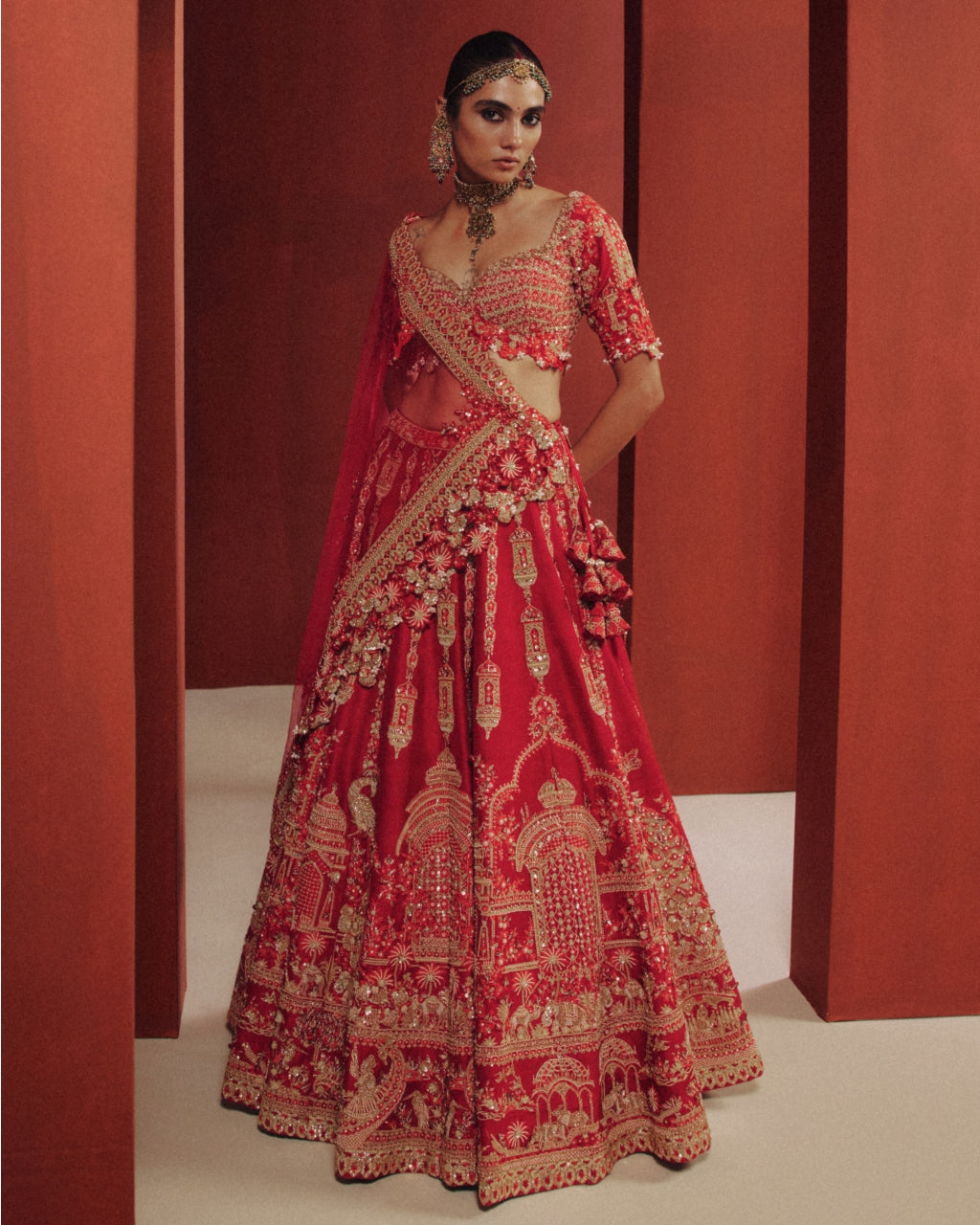 Ember Bloom Bridal Lehenga Set By KYNAH, Luxury Indian Fashion & Bridal Wear