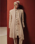 The Rosé Eclipse Sherwani Set By KYNAH, Luxury Indian Fashion & Bridal Wear