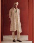 The Ivory Saga Sherwani Set By KYNAH, Luxury Indian Fashion & Bridal Wear
