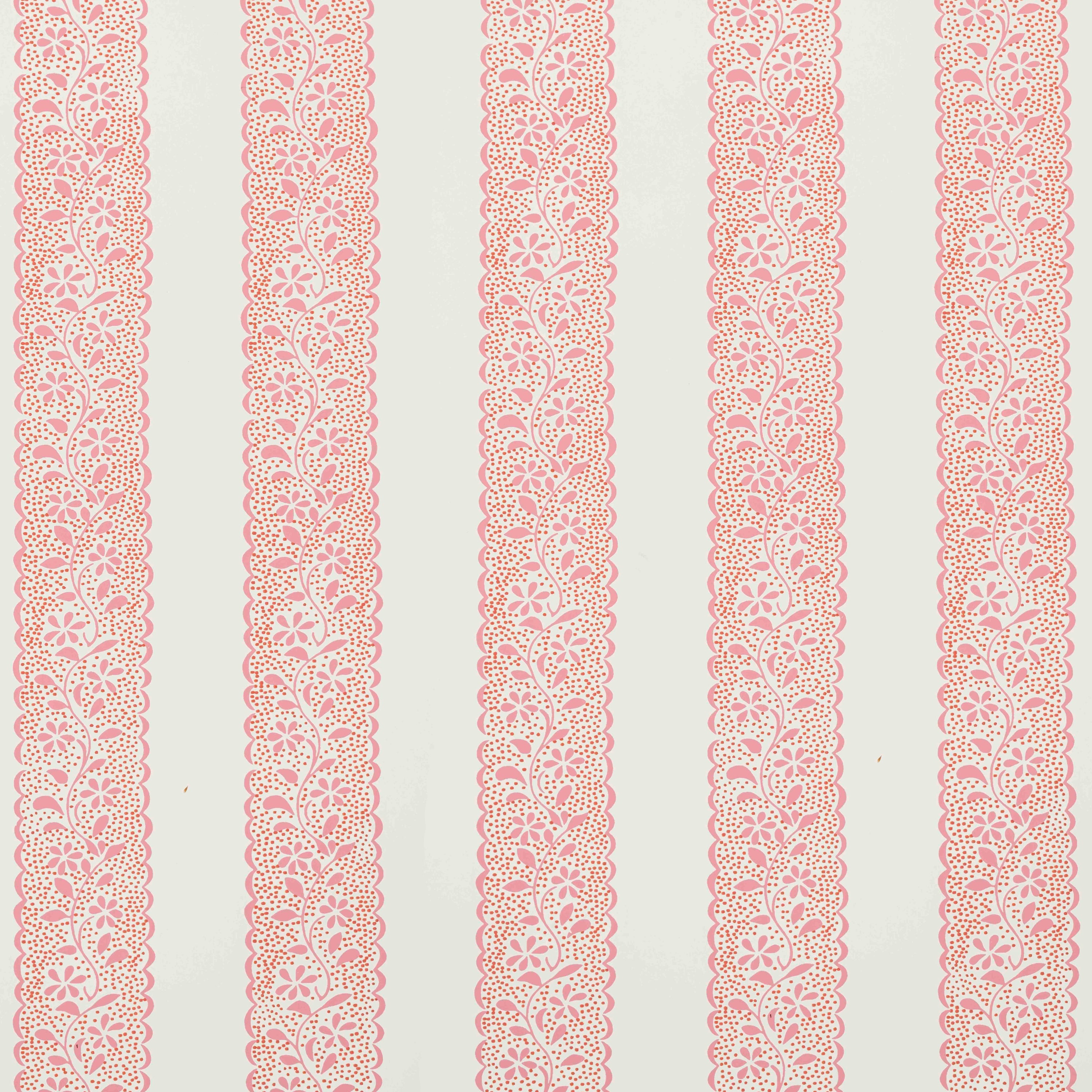 Dolly Stripe Wallpaper Pink By Sister Parish Design