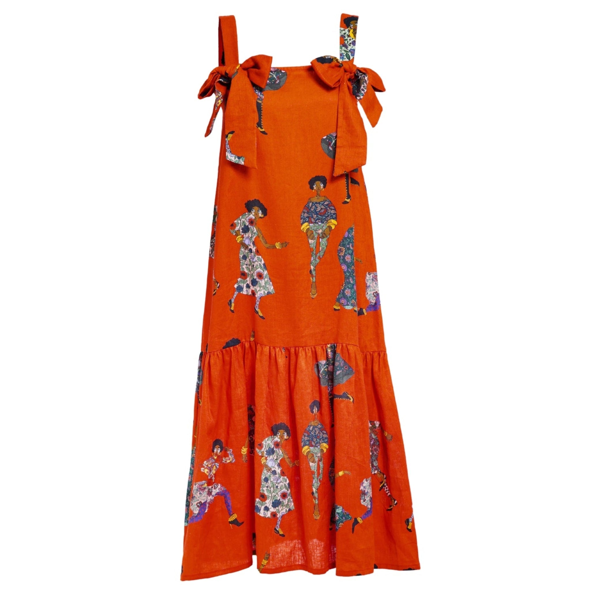 Statement Bow Midi Dress | PR Sample
