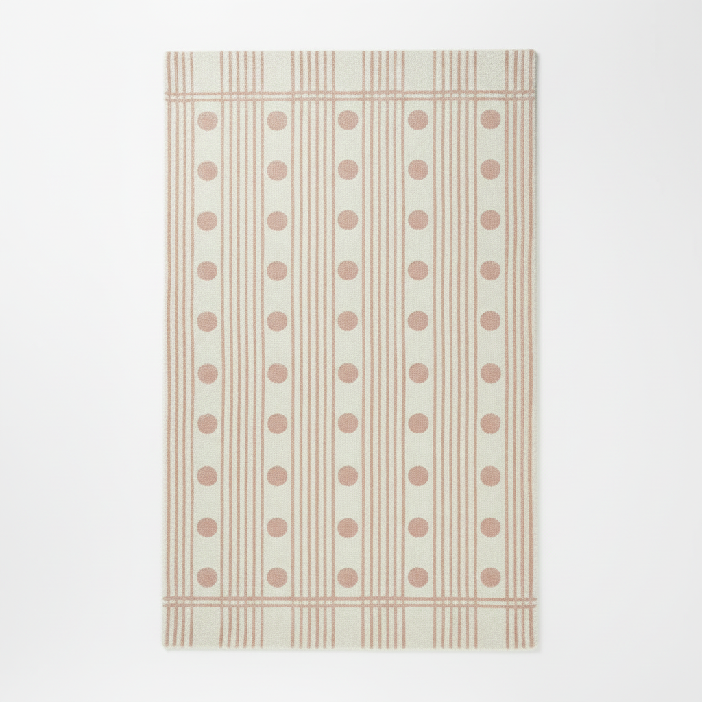 Dots and Lines Hand Tufted Wool Rug
