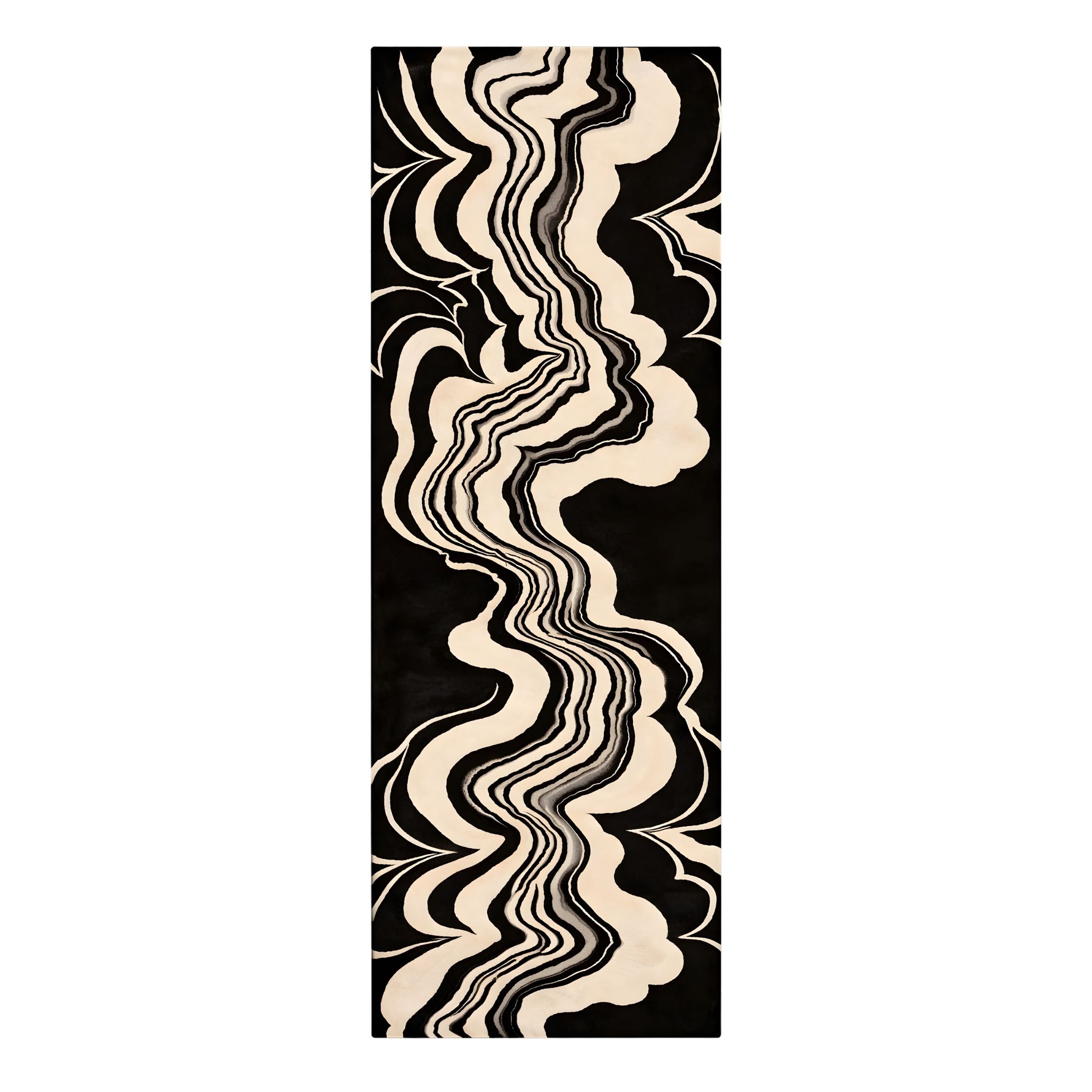 Drift Ink Hand Tufted Wool Rug Runner