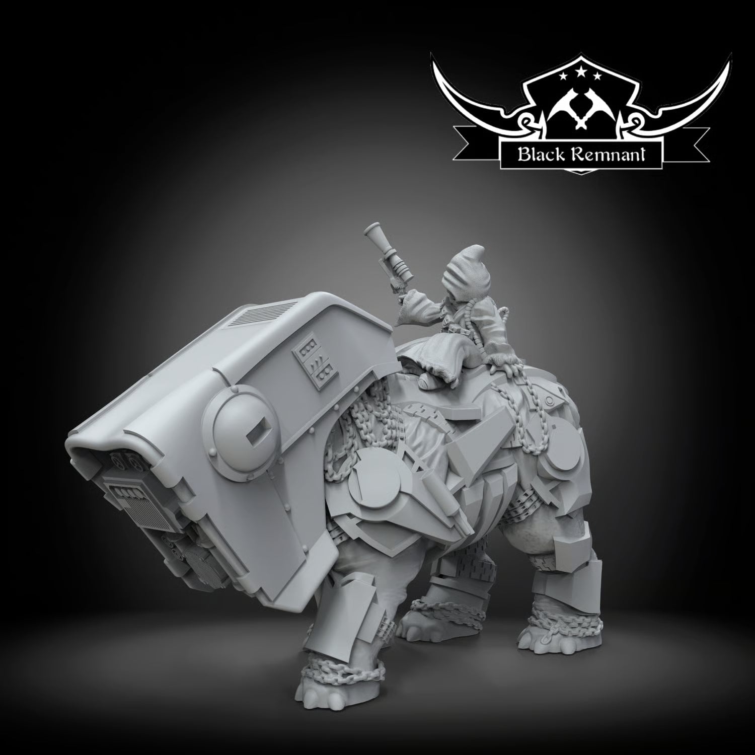 Droid thief on heavy beast, Black Remnant