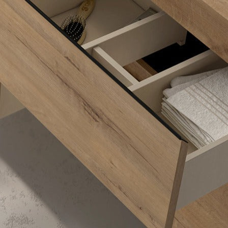 BATHME MADISON TOP Mueble de Baño con Lavabo 3 Cajones Roble Ostippo