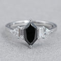Dutch Marquise Black Diamond Anniversary Ring