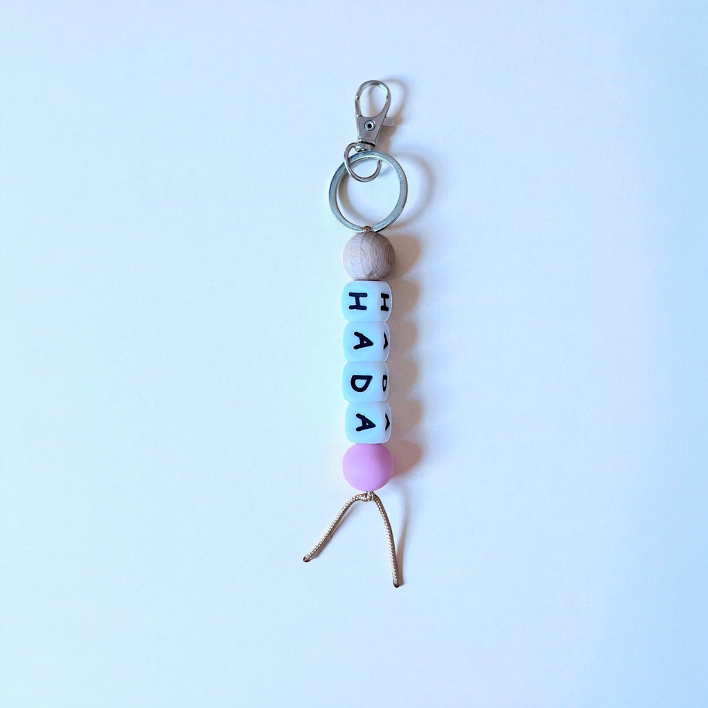 Llavero Rosa Chicle  personalizado Nenina & Co