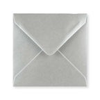 Metallic Silver Gummed V-Flap Greeting Card Envelope (140 x 140mm)