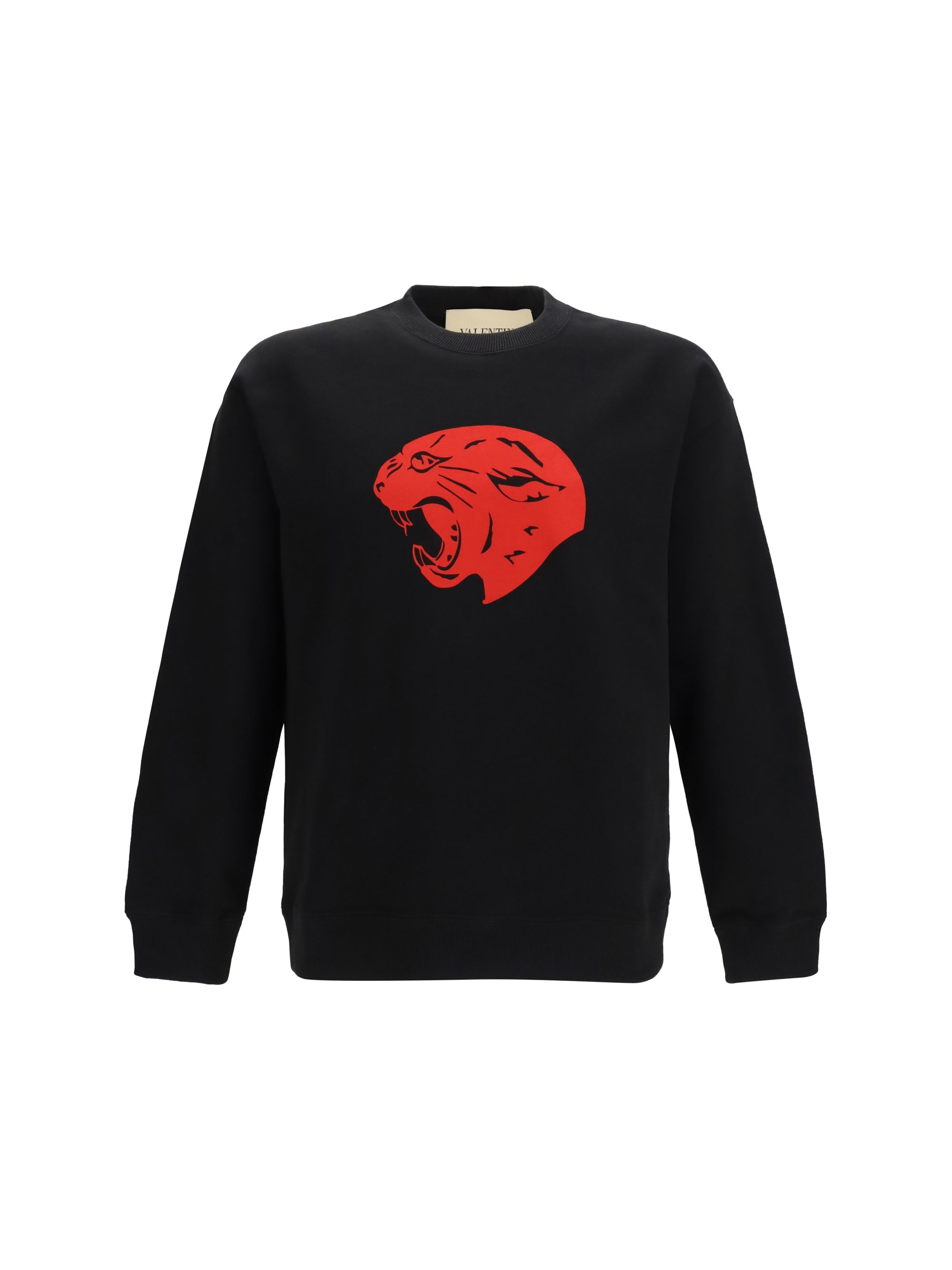 Valentino Panther Graphic Sweatshirt — Black