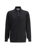 Brunello Cucinelli Virgin Wool Polo — Black