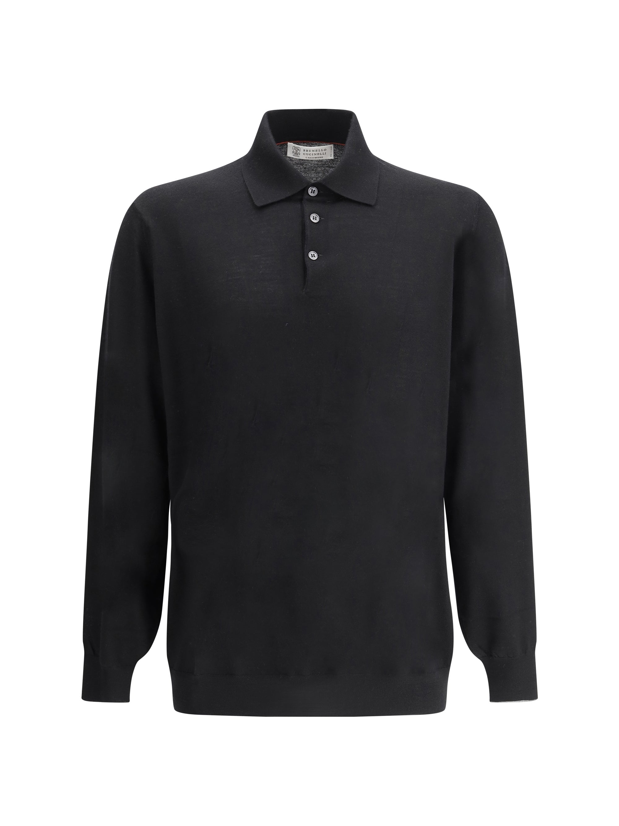Brunello Cucinelli Virgin Wool Polo — Black