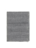 Brunello Cucinelli Linen with Lurex Details Scarf — Gray