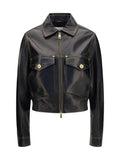 Versace Nappa Leather Jacket — Black