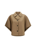 Max Mara Cotton Cape — Beige
