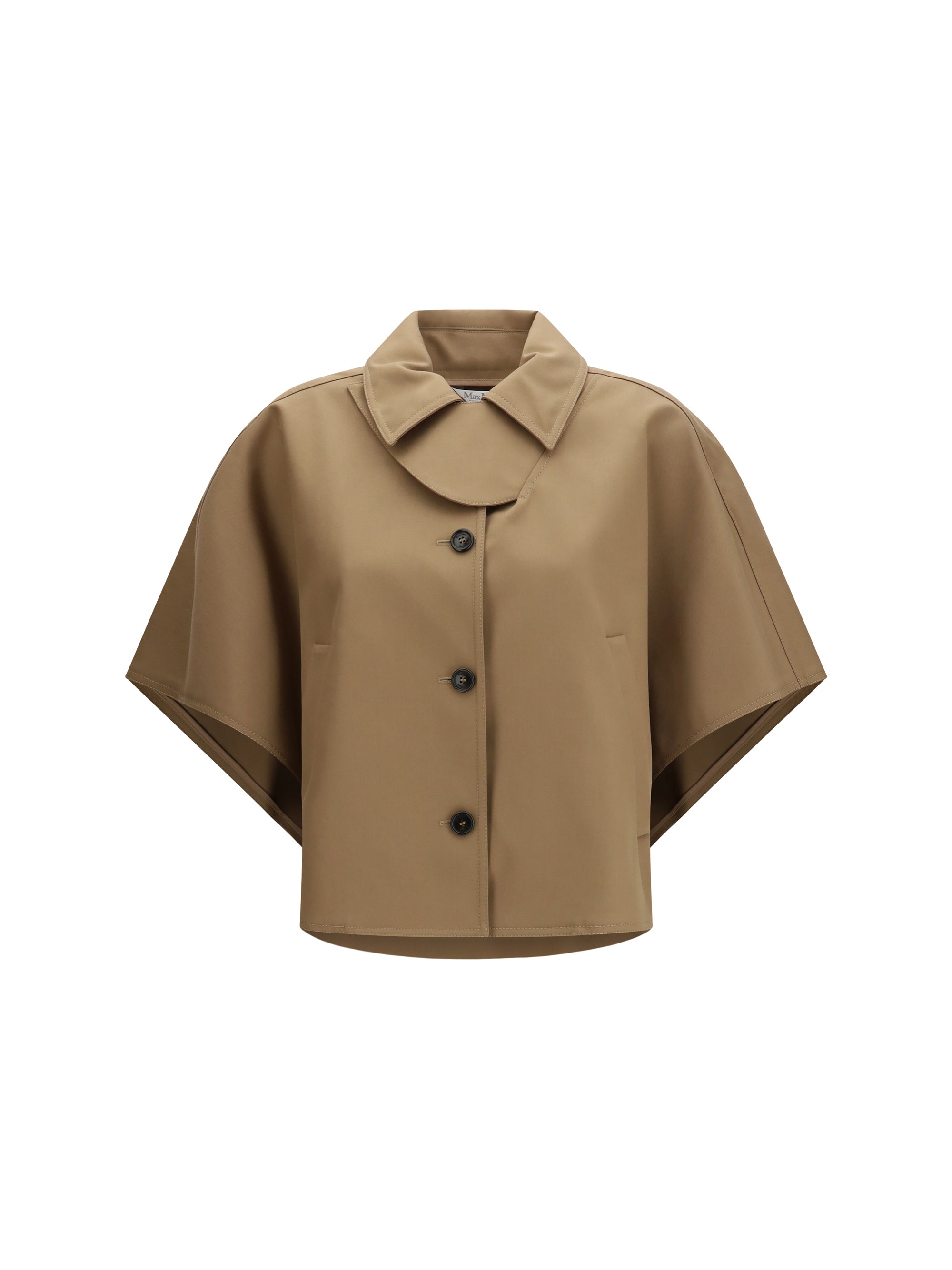 Max Mara Cotton Cape — Beige