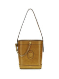 Versace Pivot Bucket Bag — Gold