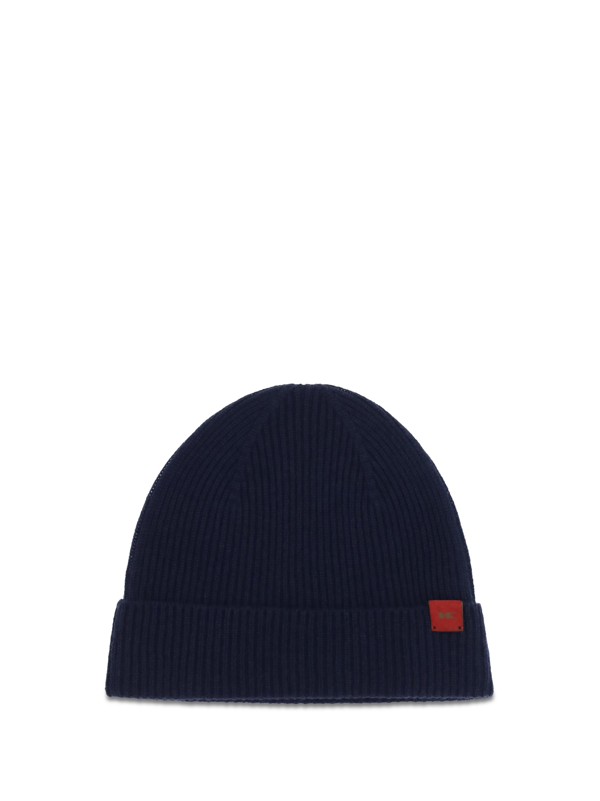 Kiton UCPL003K0239L05 Ribbed Wool Beanie — Navy