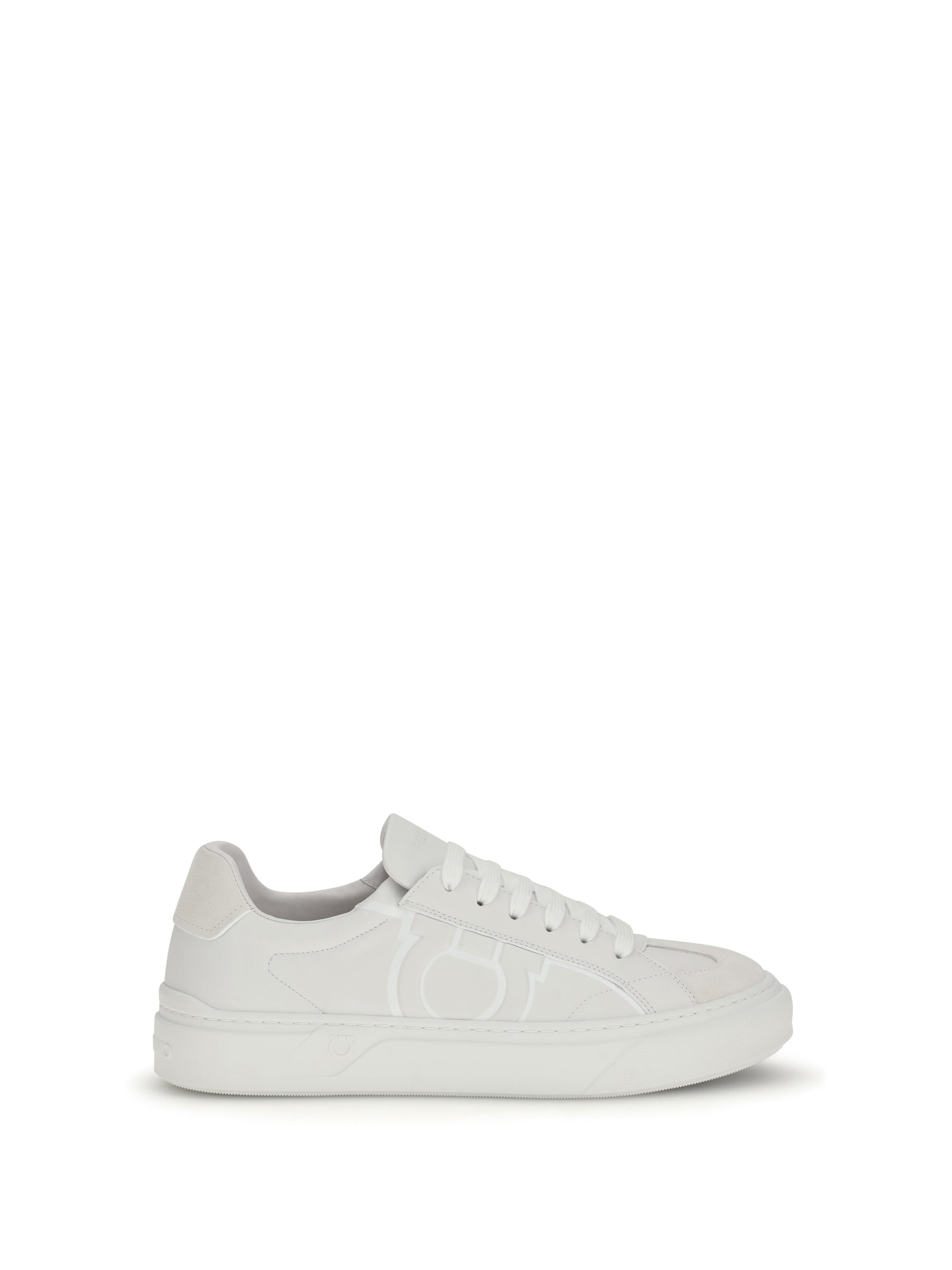 Ferragamo Gancini Sneaker — White