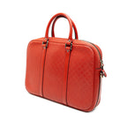 Medium Diamante Bright Leather Business Bag