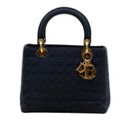 Medium Nylon Microcannage Lady Dior
