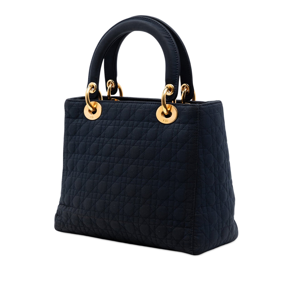 Medium Nylon Microcannage Lady Dior