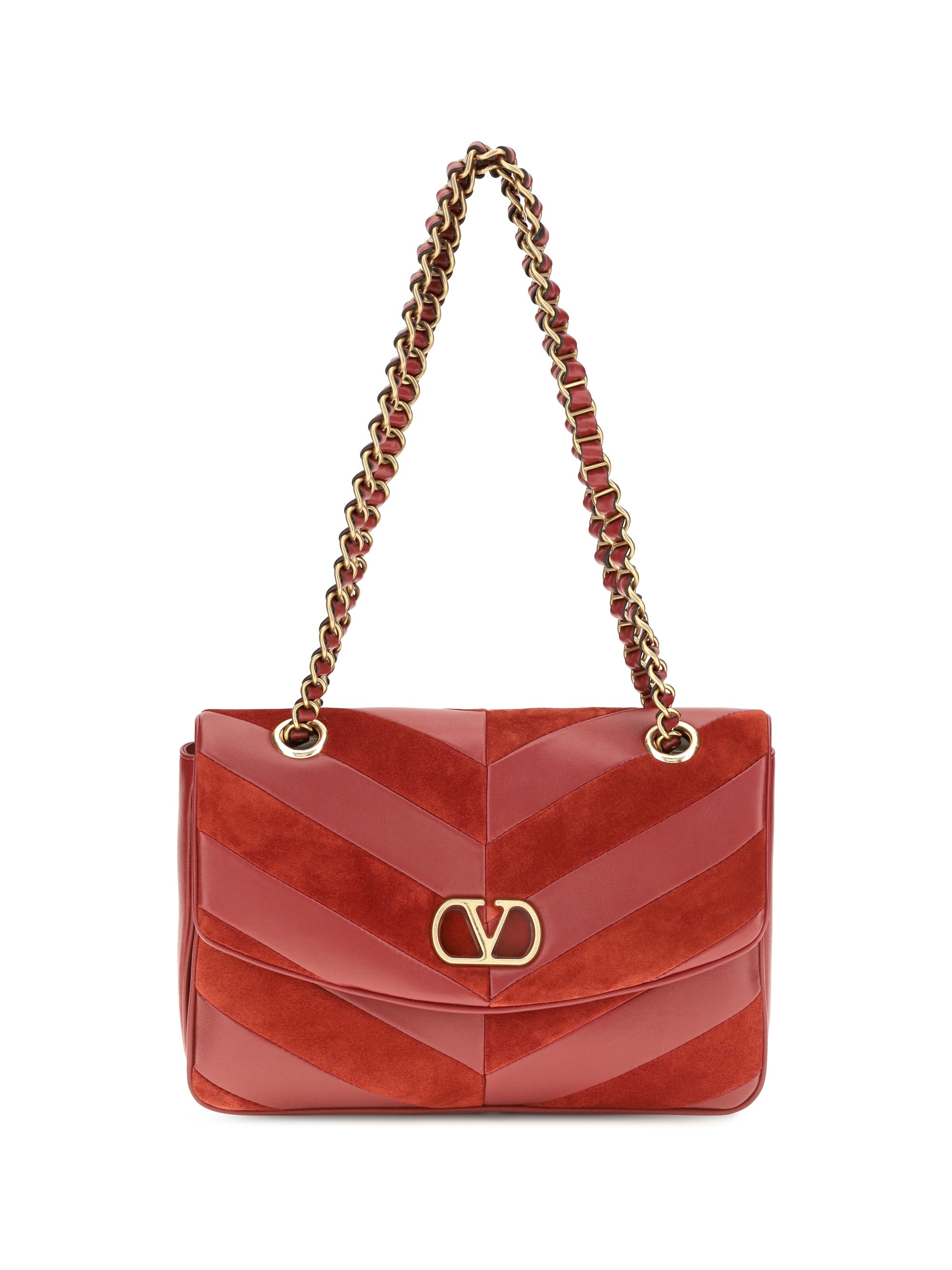 Valentino Garavani Djuna Shoulder Bag — Red