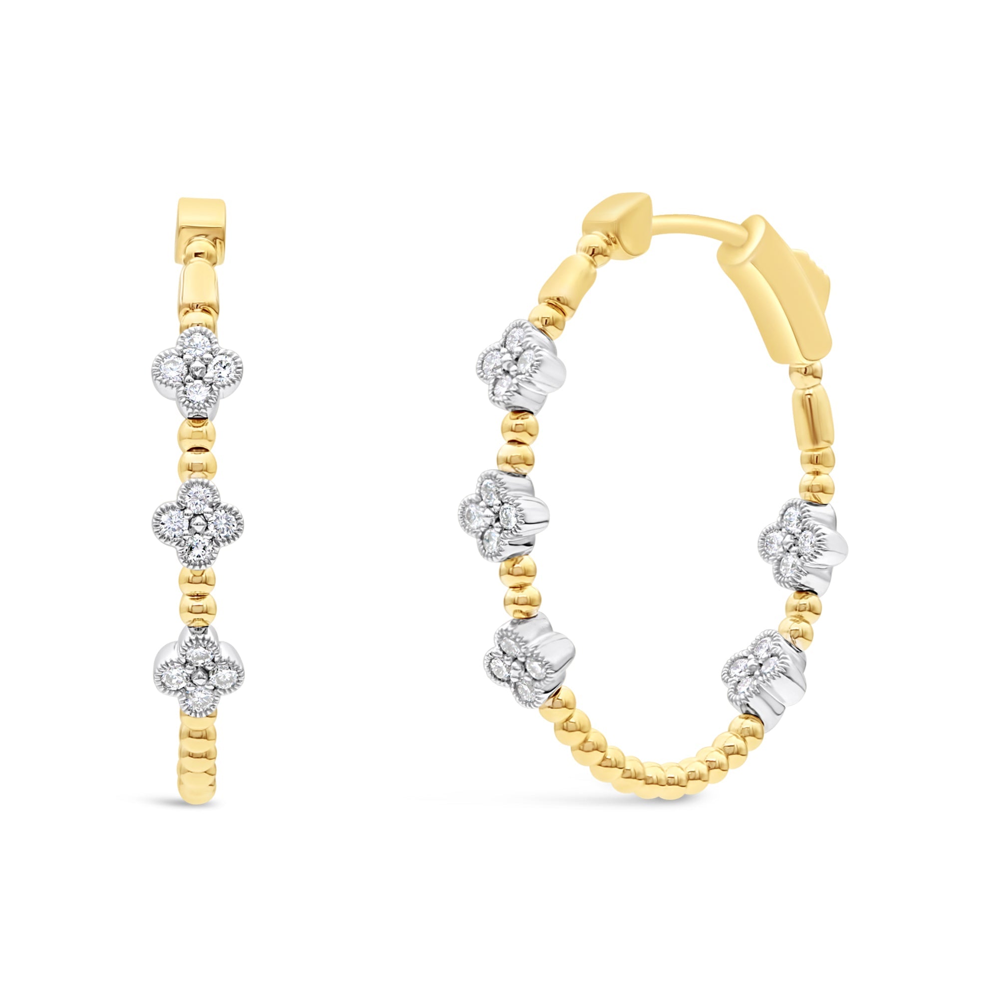 Clover Diamond Flex Hoops