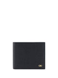 Ferragamo Gancini Logo Bifold Wallet — Black