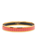 Narrow Diamond Motif Enamel Bangle 62