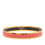 Narrow Diamond Motif Enamel Bangle 62
