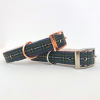 Cornish Hunting Tartan Handmade Dog Collar