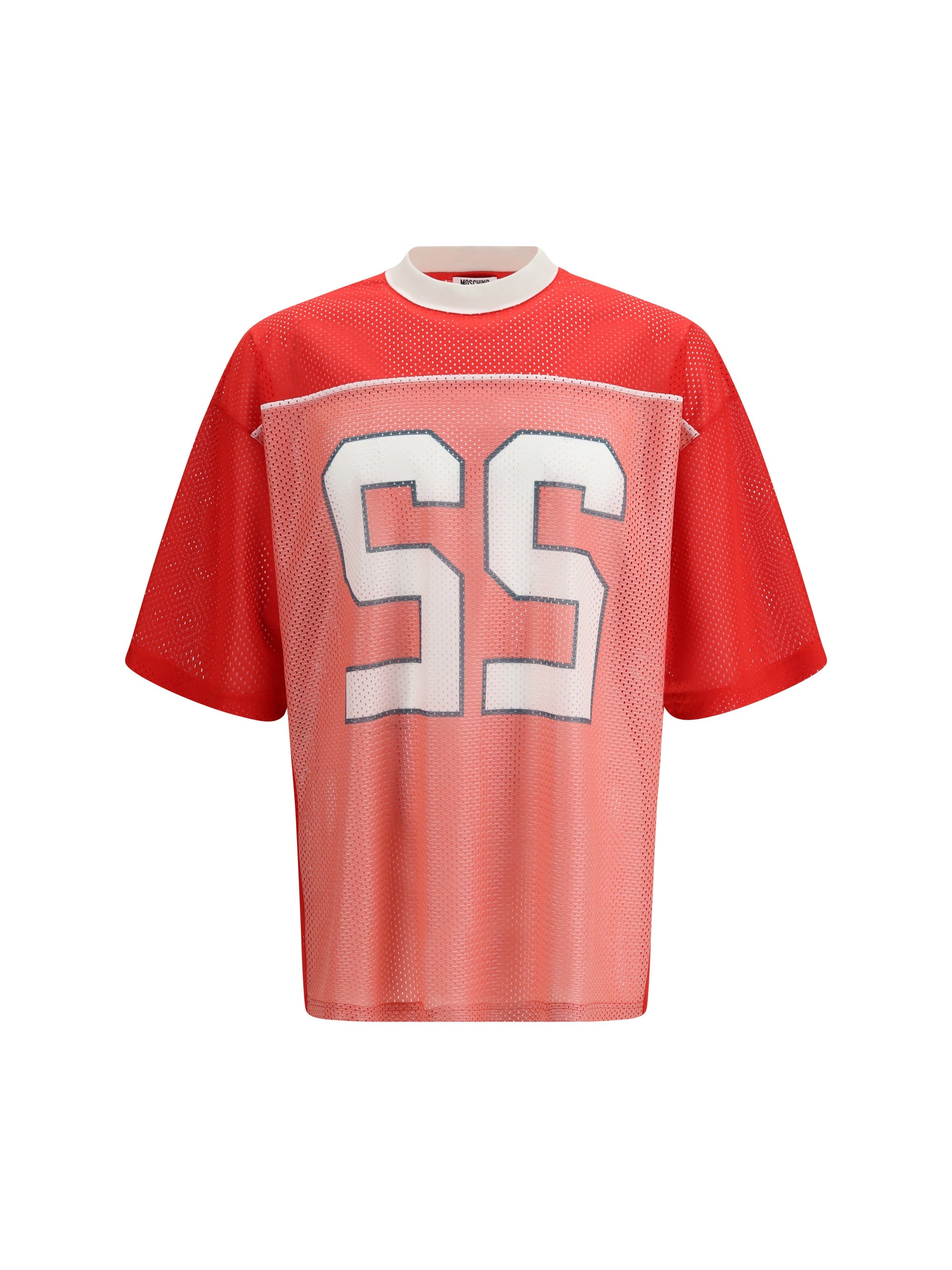 Moschino Technical Mesh T-Shirt — Red