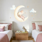 Vinilo Decorativo Infantil SUEÑOS EN LA LUNA - SUEÑOS DE CIGUEÑA