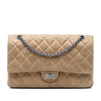 Reissue 2.55 Aged Metallic Calfskin Double Flap 227