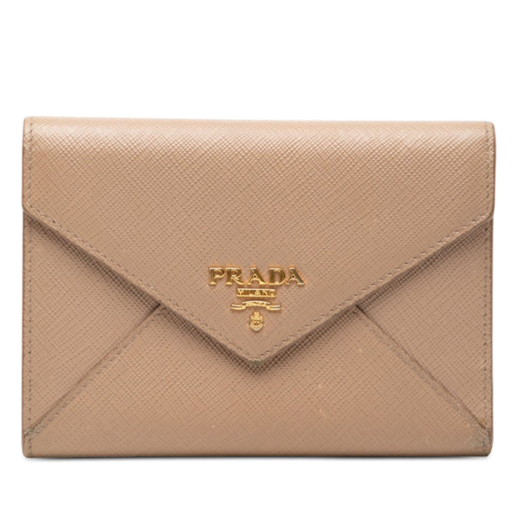 Saffiano Trifold Envelope Wallet