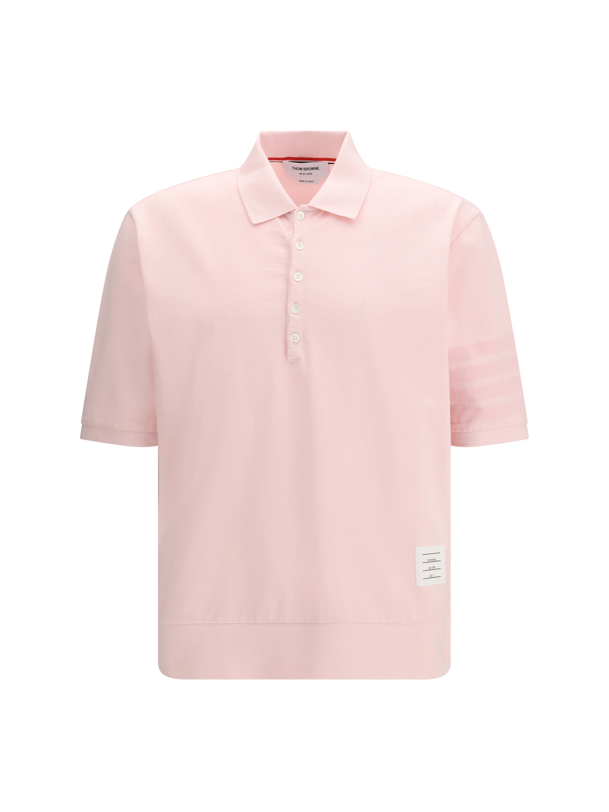 Thom Browne Cotton Polo — Pink