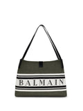 Balmain Release Tote Shoulder Bag — Green