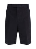 Thom Browne Typewriter Cloth Utility Chino Shorts — Navy